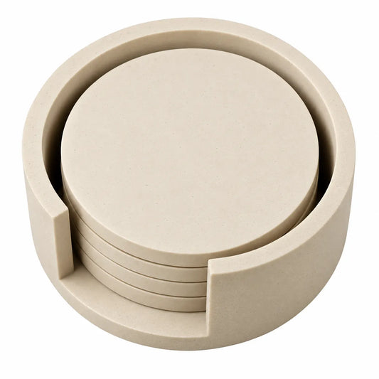 Terrazzo Coasters | Set of 3 With Holder