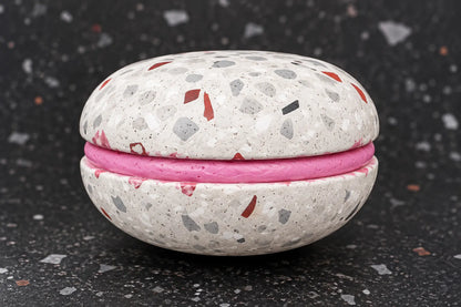 Terrazzo Macrons Paper Weight
