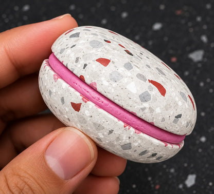 Terrazzo Macrons Paper Weight