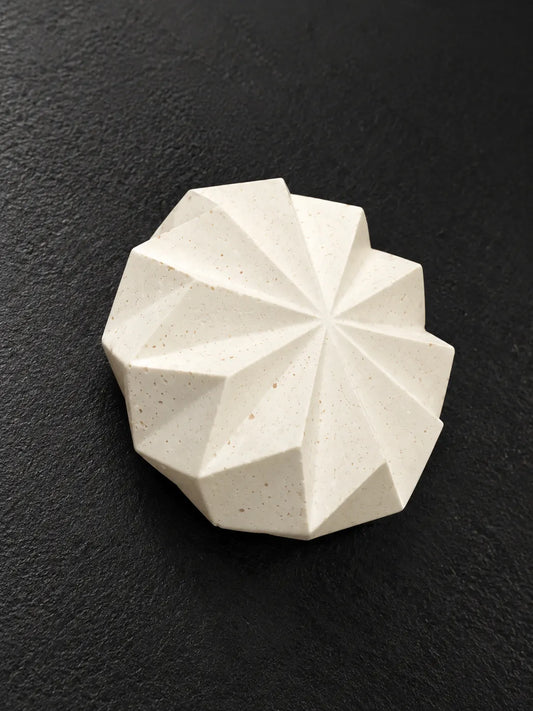 Terrazzo Ivory Spiral Paper Weight